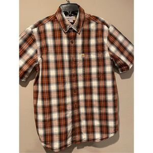 Carhartt button down relaxed fit shirt Md